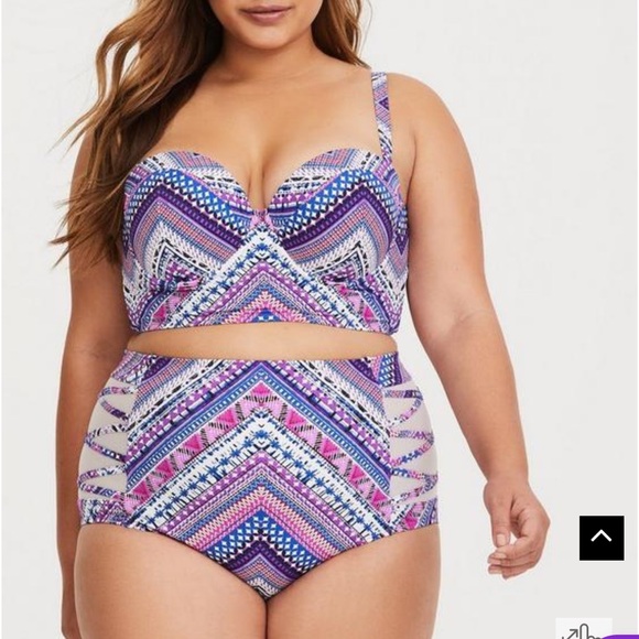 torrid Other - Torrid Underwire Push-Up Strapless Bikini Top & Swim Bottom
